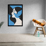 Abstract Woman with Bird Bricked Mosaic Home Decor 20x30" — photo 2