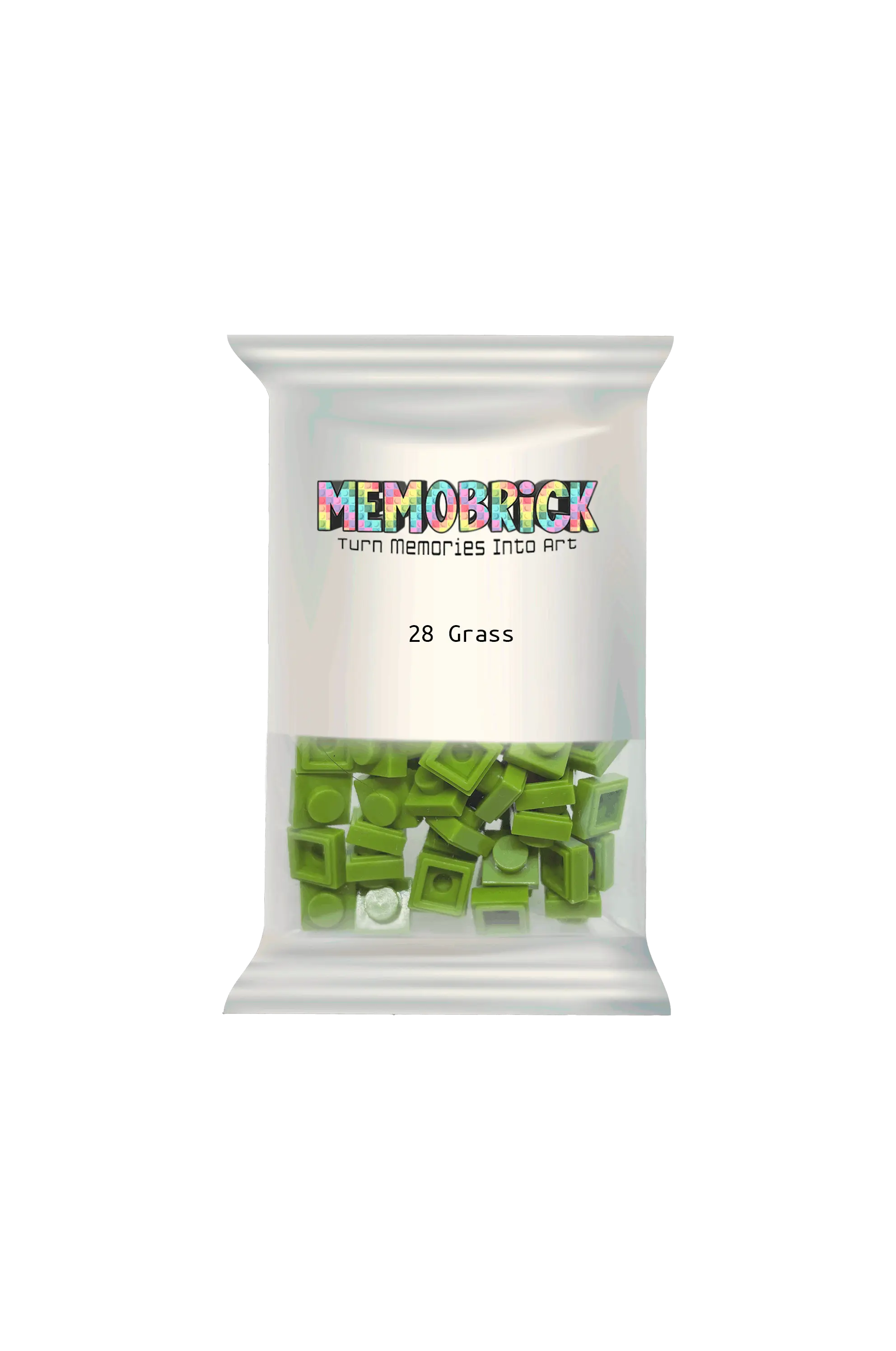 Bag of Bricks - Grass 28 - Memobrick