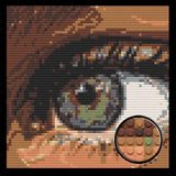 Eye Art Abstract Home Decor Bricked Mosaic Portrait 20x20 — photo 1