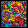 FLOWER BRICKED MOSAIC PORTRAIT 20X20 Memobrick