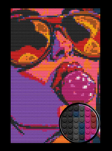 Lollipop Kiss Bricked Mosaic Home Decor 20x30" — photo 1