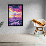 Purple Sky  Bricked Mosaic Home Decor 20x30" — photo 2