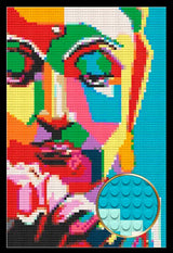 Buddha Wall Art - Symbolic Beauty and Inspiration Bricked Mosaic Home Decor 20x30" — photo 1