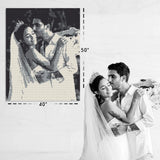 Custom Bricked Mosaic Portrait 40x50" — photo 1