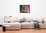 Lion King of the Jungle Art Piece Home Wall Decor Bricked Mosaic Portrait 40x30" — photo 2